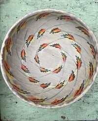 Image 1 of Large Serving Bowl with Orange