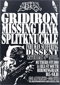GRIDIRON, MISSING LINK, SPLITKNUCKLE + MORE, BIRMINGHAM 04.04.26