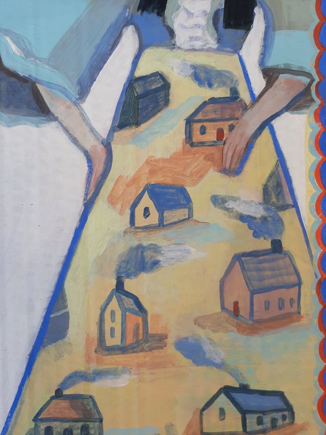 Home comforts ~ Original painting on cardboard