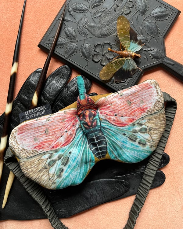Image of "Luminous Lanternfly" Sleeping Eye Mask