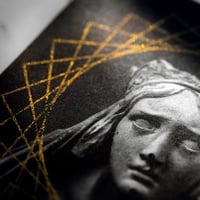 Image 2 of Midnight Sun 5"x5" Gold Ink Print