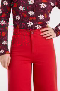 Image 3 of Pantalón vaqueros  rojo