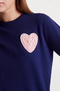 Image 3 of JERSEY PUNTO NAVY CORAZON