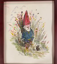 Flower Gnome and Tiny Bunny