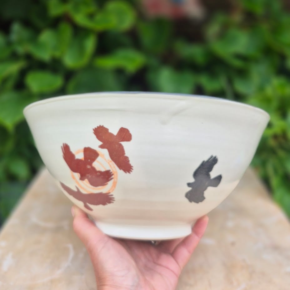 Image of Large Crow Serving Bowl PICK UP ONLY