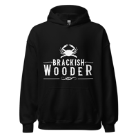 Image 2 of Classic Brackish Wooder Unisex Hoodie (White Logo)