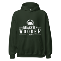 Image 8 of Classic Brackish Wooder Unisex Hoodie (White Logo)
