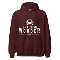Image 6 of Classic Brackish Wooder Unisex Hoodie (White Logo)