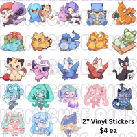 2" Vinyl Stickers 