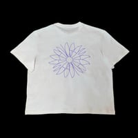 Image 2 of T-Shirt BIANCA in jersey di cotone GLICINE EYE