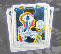 Image 1 of Standing in the Blue Fortress - Riso Print