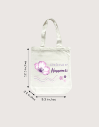 Image 2 of Life is Full of Happiness T-Shirt, Tote Bag, Mug Set