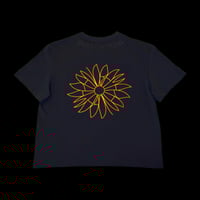Image 2 of T-Shirt NERA in jersey di cotone TANGELO EYE