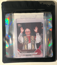 Image 2 of 2025 Topps NOW Pope Leo XIV Rookie Card | Print Run = 133,535 Pope Fans : BILLIONS | Gift Packaged |