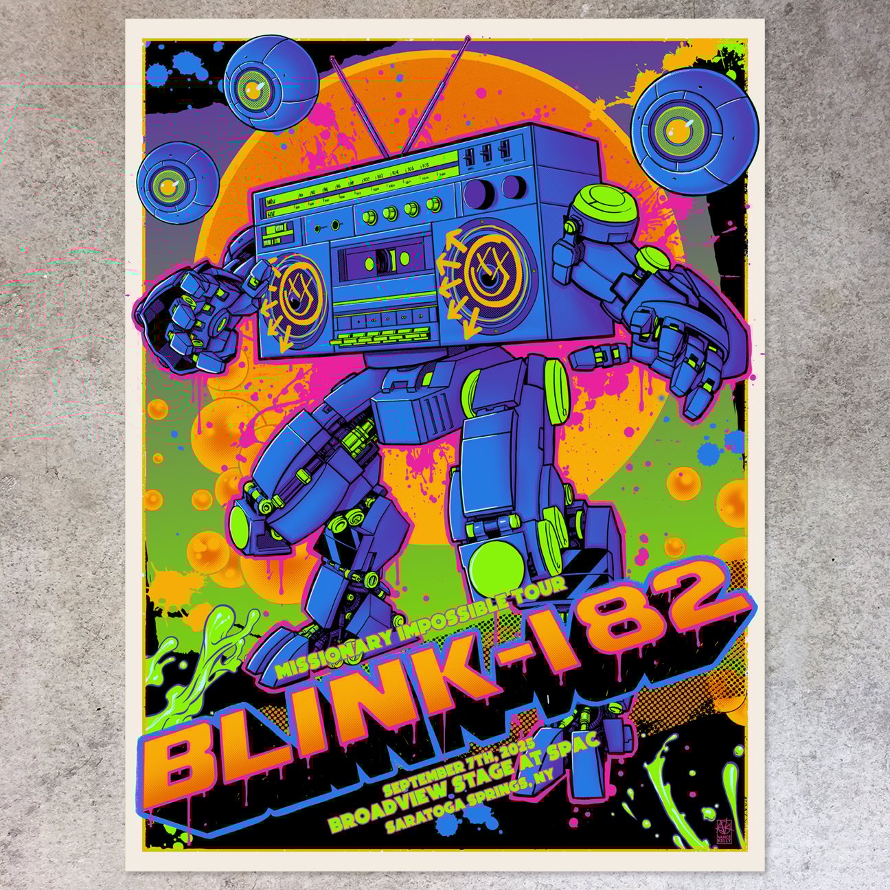 F4D Studios — Blink-182 Saratoga Springs Posters