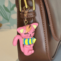 Image 3 of Phoebe The Fall Kitty Charm 