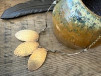 Image 20 of Golden Petals Solid Brass necklace / n7