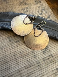 Image 10 of Alisha earrings . Solid brass construction n.3
