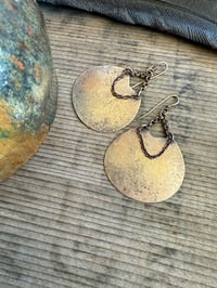 Image 11 of Alisha earrings . Solid brass construction n.3