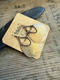 Image 3 of Alisha earrings . Solid brass construction n.3