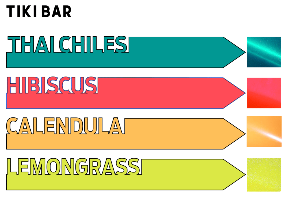 Image of Garden Marker Set: Cocktail Bar 