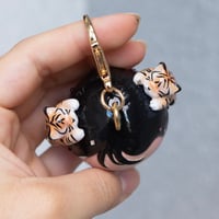 Image 3 of "Irina and Her Pet Tigers" Hand Made Bag Charm