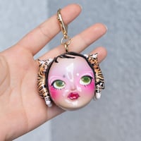 Image 5 of "Irina and Her Pet Tigers" Hand Made Bag Charm