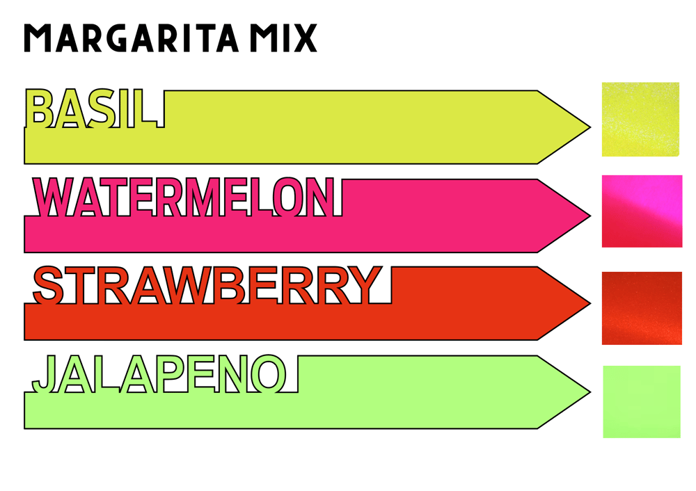 Image of  Midnight Margarita: Cocktail Garden Marker Set