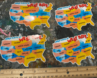 Image 3 of 4 United States Of West Side Cincinnati Stickers