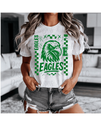 Eagles checkered front only 