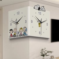 Image 2 of Peanuts Corner Wall Clock – Digital & Analog Combo
