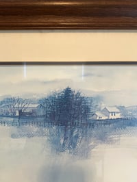 Image 2 of H-375 House and Barn in Blue