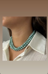 Image 2 of Collar Jade verde-