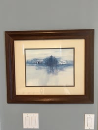 Image 1 of H-375 House and Barn in Blue