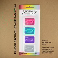 Image 4 of Stamp Pad Mini Kits (Set of 4) -  Ranger Archival Ink 