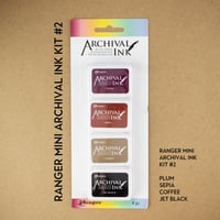 Image 1 of Stamp Pad Mini Kits (Set of 4) -  Ranger Archival Ink 