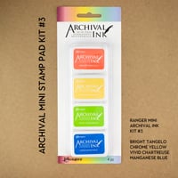 Image 3 of Stamp Pad Mini Kits (Set of 4) -  Ranger Archival Ink 
