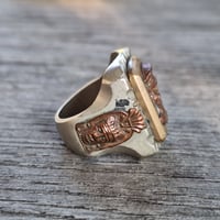 Image 3 of Soldier of Fortune Skull Ring #1, c. 1940s