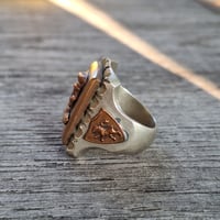 Image 2 of Soldier of Fortune Skull Ring #2, c. 1940s