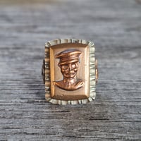 Image 1 of Soldier of Fortune Skull Ring #2, c. 1940s