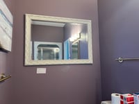 Image 1 of H-399 White Frame Mirror