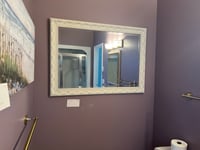 Image 2 of H-399 White Frame Mirror