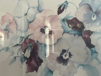 Image 2 of H-397 Madrigol Pansies Watercolor