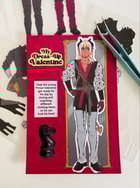 Image 2 of My Dress-Up Valentine Sticker+Card Set