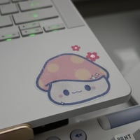 Image 3 of Holo Maplestory Mushroom Vinyl Sticker