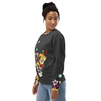 Image 8 of Frankenflower - All Over Print -  Unisex Pullover Sweatshirt - Charcoal Gray