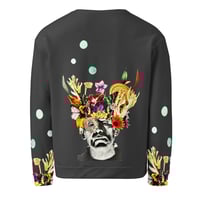 Image 13 of Frankenflower - All Over Print -  Unisex Pullover Sweatshirt - Charcoal Gray