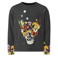 Image 12 of Frankenflower - All Over Print -  Unisex Pullover Sweatshirt - Charcoal Gray