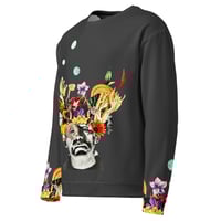 Image 14 of Frankenflower - All Over Print -  Unisex Pullover Sweatshirt - Charcoal Gray