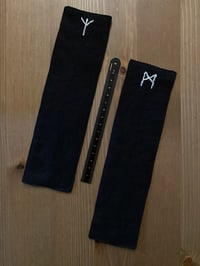 Image 4 of Hand-Embroidered Linen Rune Bookmark